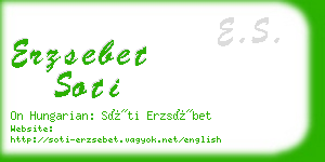 erzsebet soti business card